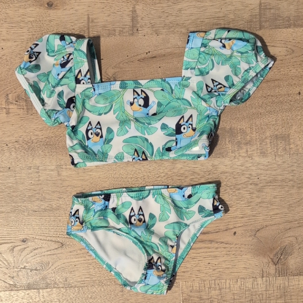 Bluey Print Girls Swim Bikini
